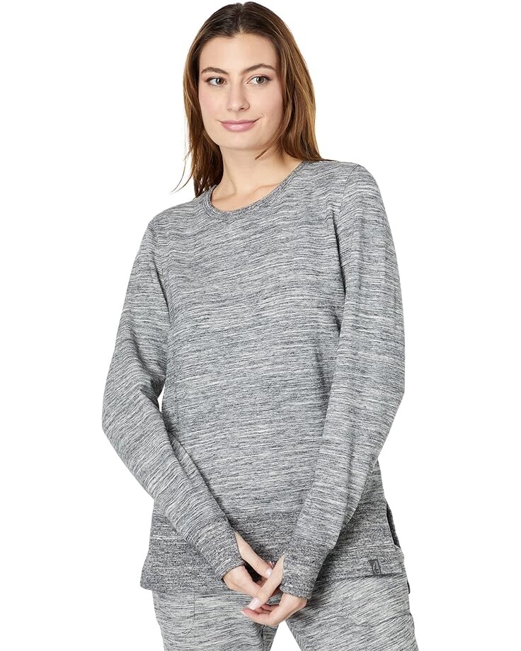 

Толстовка L.L.Bean Bean's Cozy Split Hem Marled, серый