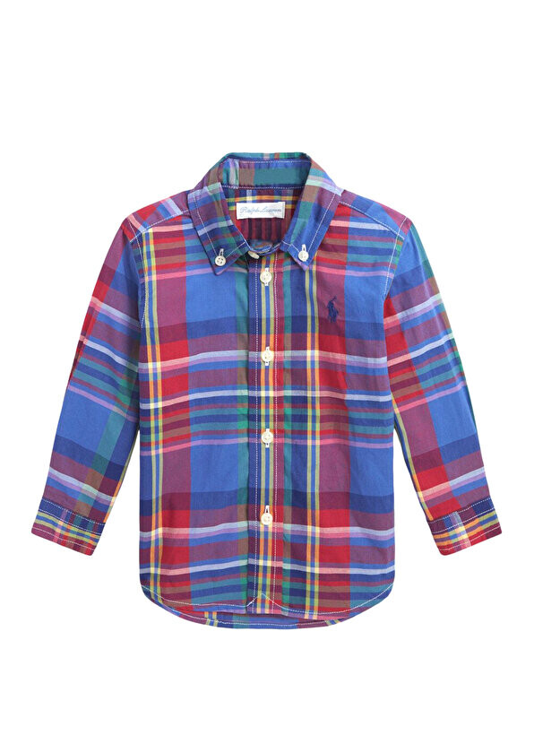 

Рубашка для мальчика с цветными блоками и клетчатым узором Polo Ralph Lauren
