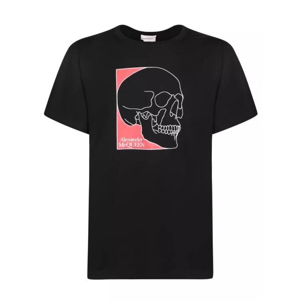 

Футболка cotton t-shirt Alexander Mcqueen, черный