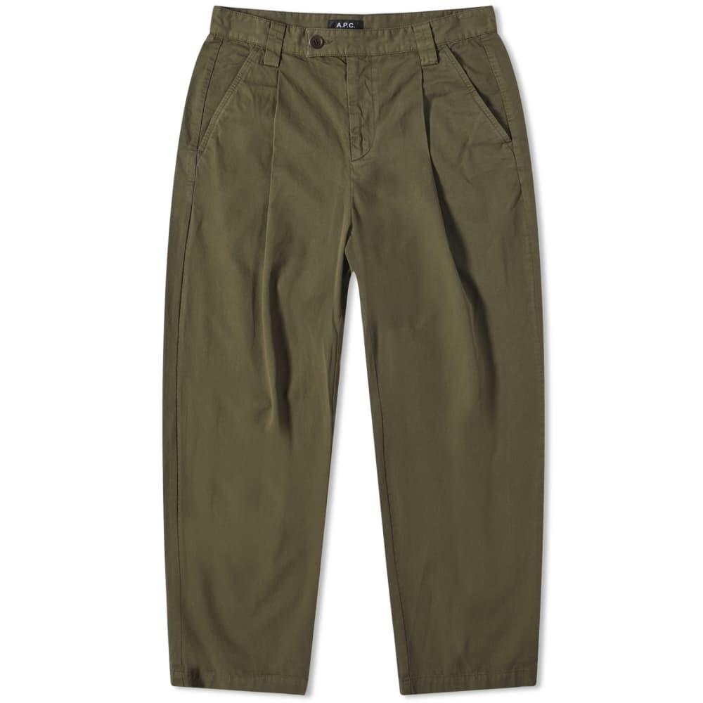 

A.P.C. Плиссированные брюки Renato, хаки