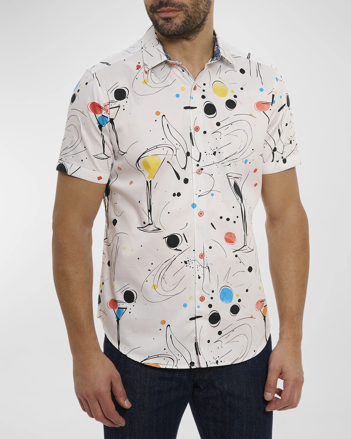 

Мужская рубашка с коротким рукавом El Estio Robert Graham, цвет Multi