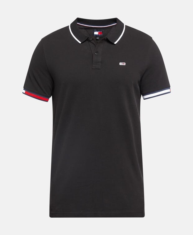 

Рубашка поло Tommy Jeans, черный