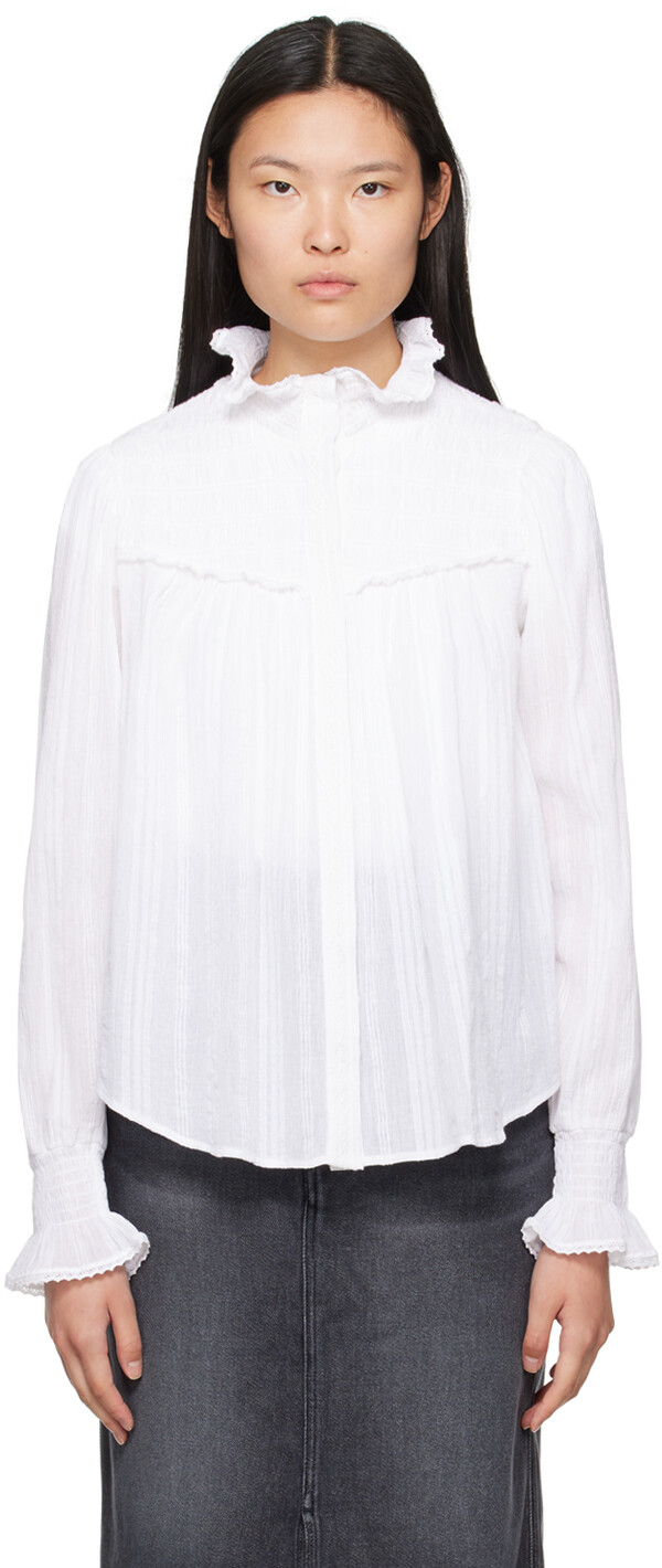 

Белая блузка Isabel Marant Etoile Idaline