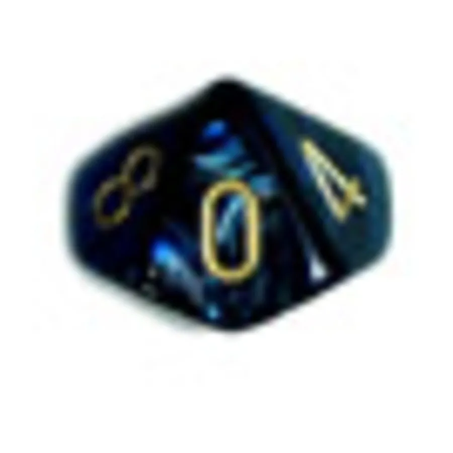 

d10 Нефрит с золотом (10), Dice - Scarab (Chessex)