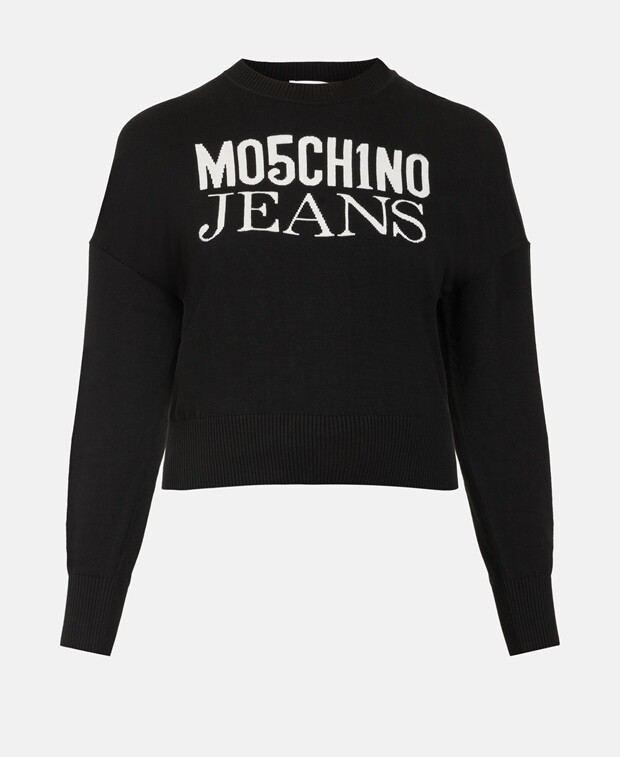 

Джемпер с длинными рукавами Moschino Jeans, черный