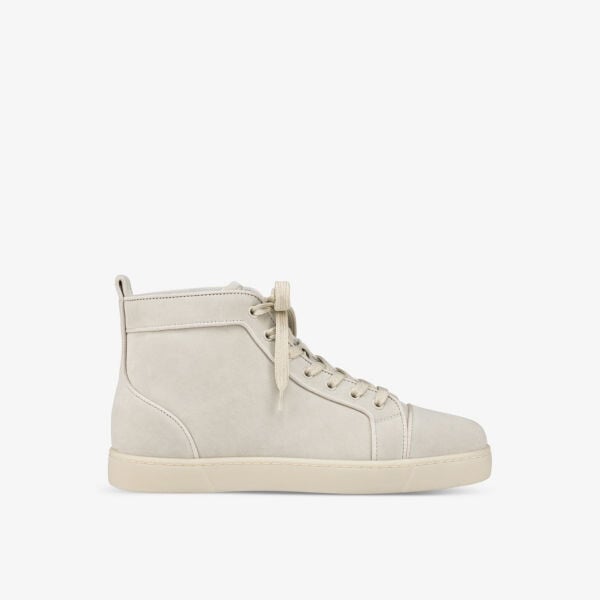 

Кожаные высокие кроссовки Louis Orlato Flat Christian Louboutin, цвет albatre