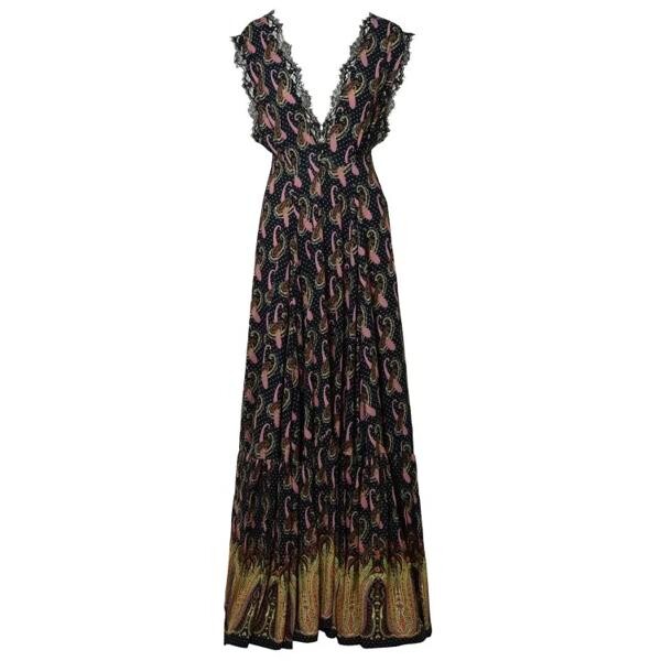 

Платье long paisley dress Etro, черный