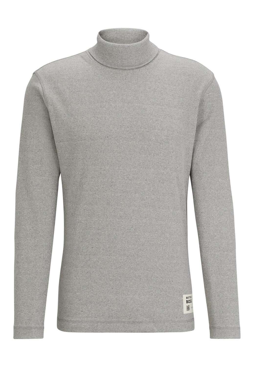 

Футболка BOSS T_ROLLCIRCULAR Regular Fit, светло-серый