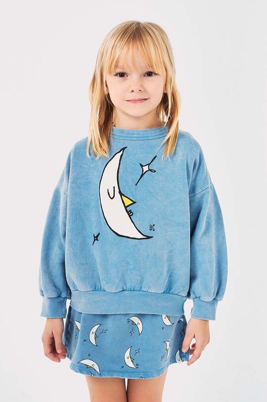 

Детская хлопковая толстовка Beneath The Moon Bobo Choses, синий