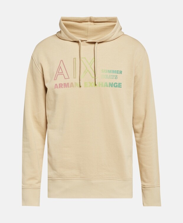 

Худи с капюшоном Armani Exchange, песочный