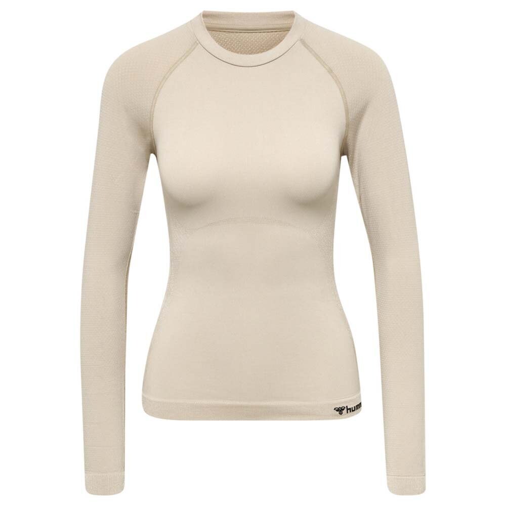 

Футболка с длинным рукавом Hummel Cleaa Seamless, бежевый