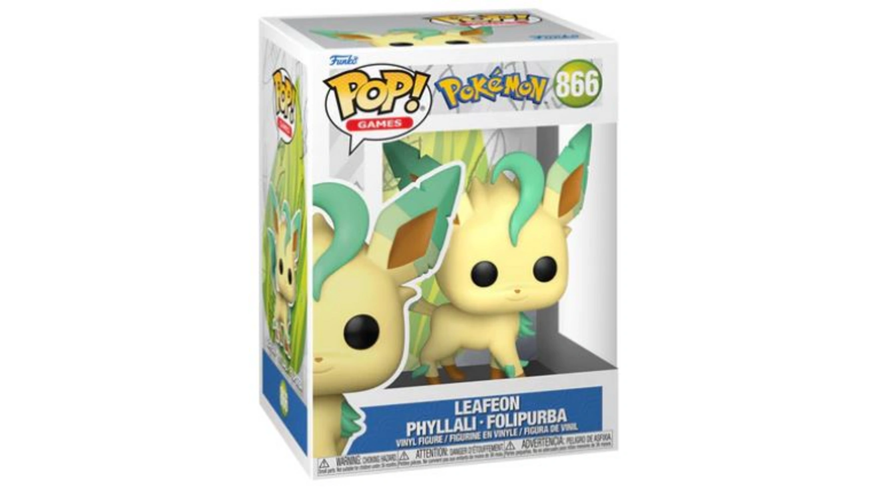Funko - Pop! Pokemon Leafeon Phyllali Виниловая фигурка Folipurba фигурка pop jumbo pokemon mewtwo