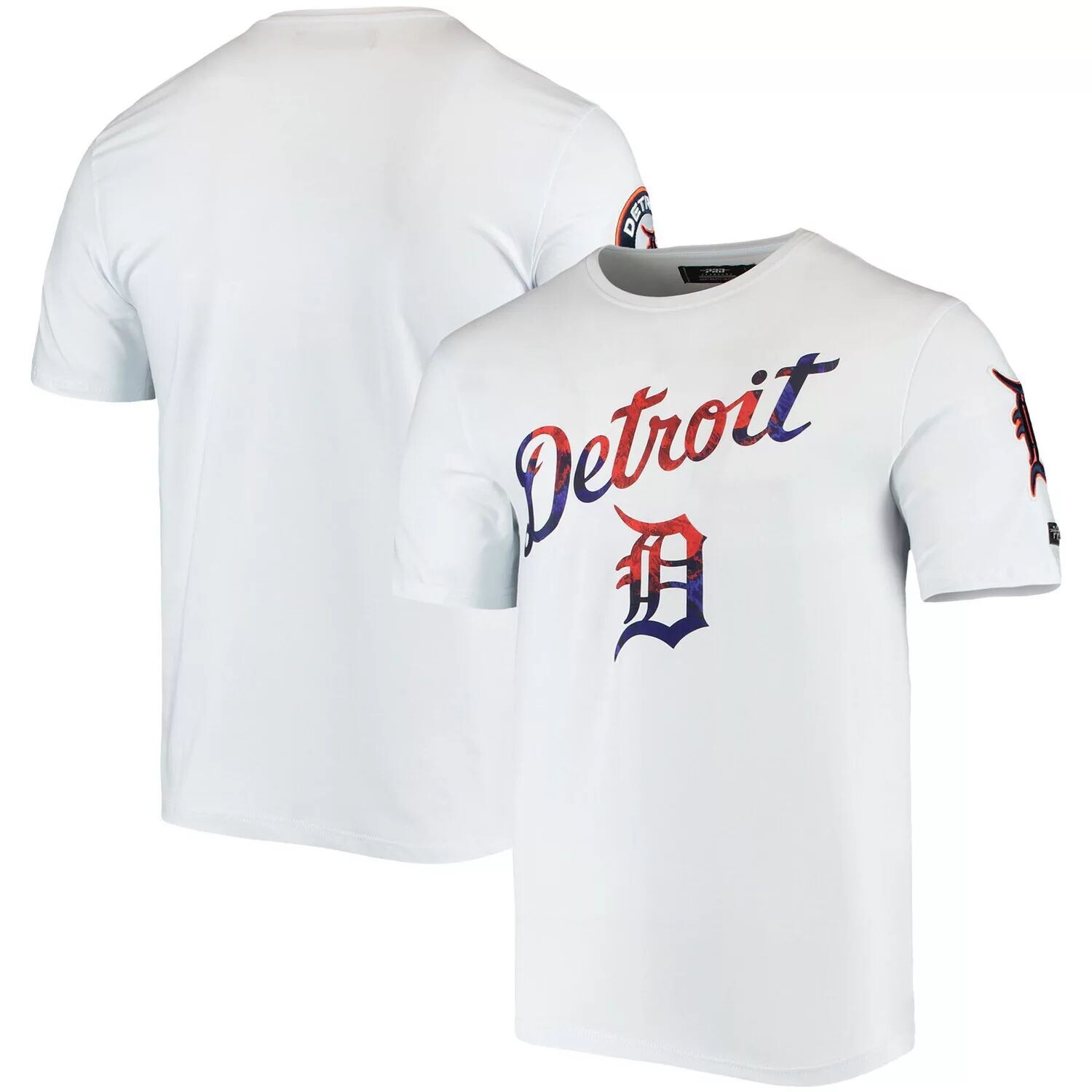 

Мужская красная, бело-синяя футболка Pro Standard White Detroit Tigers