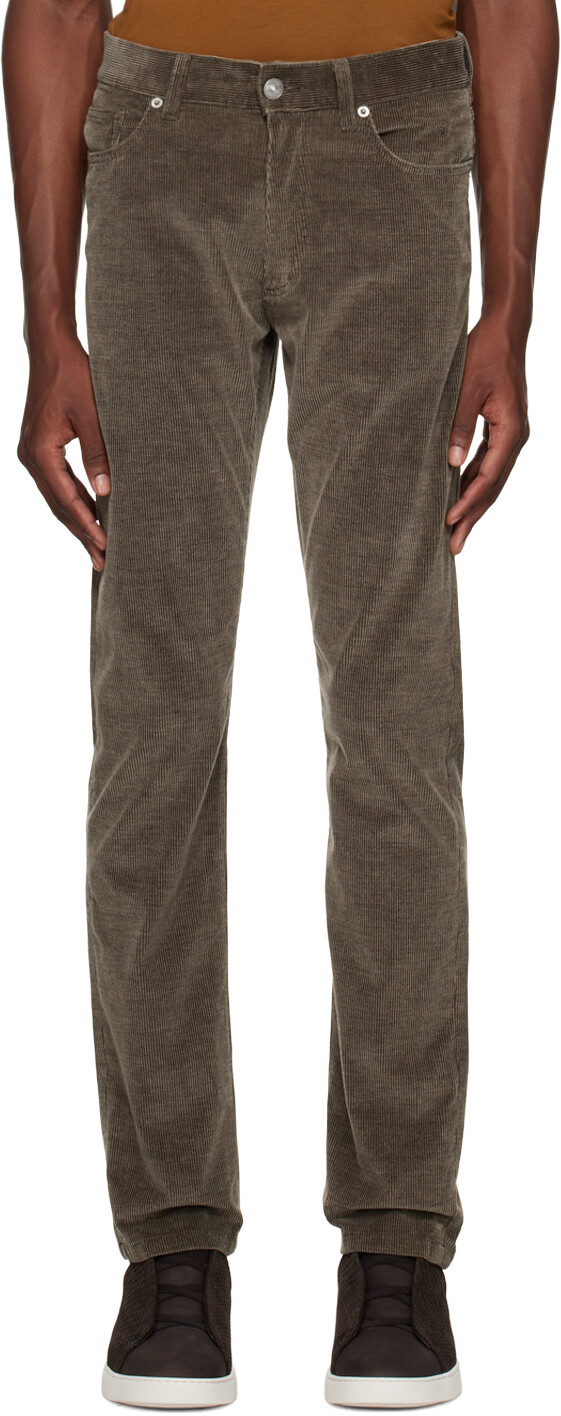 

Серые брюки Roccia ZEGNA, Серый