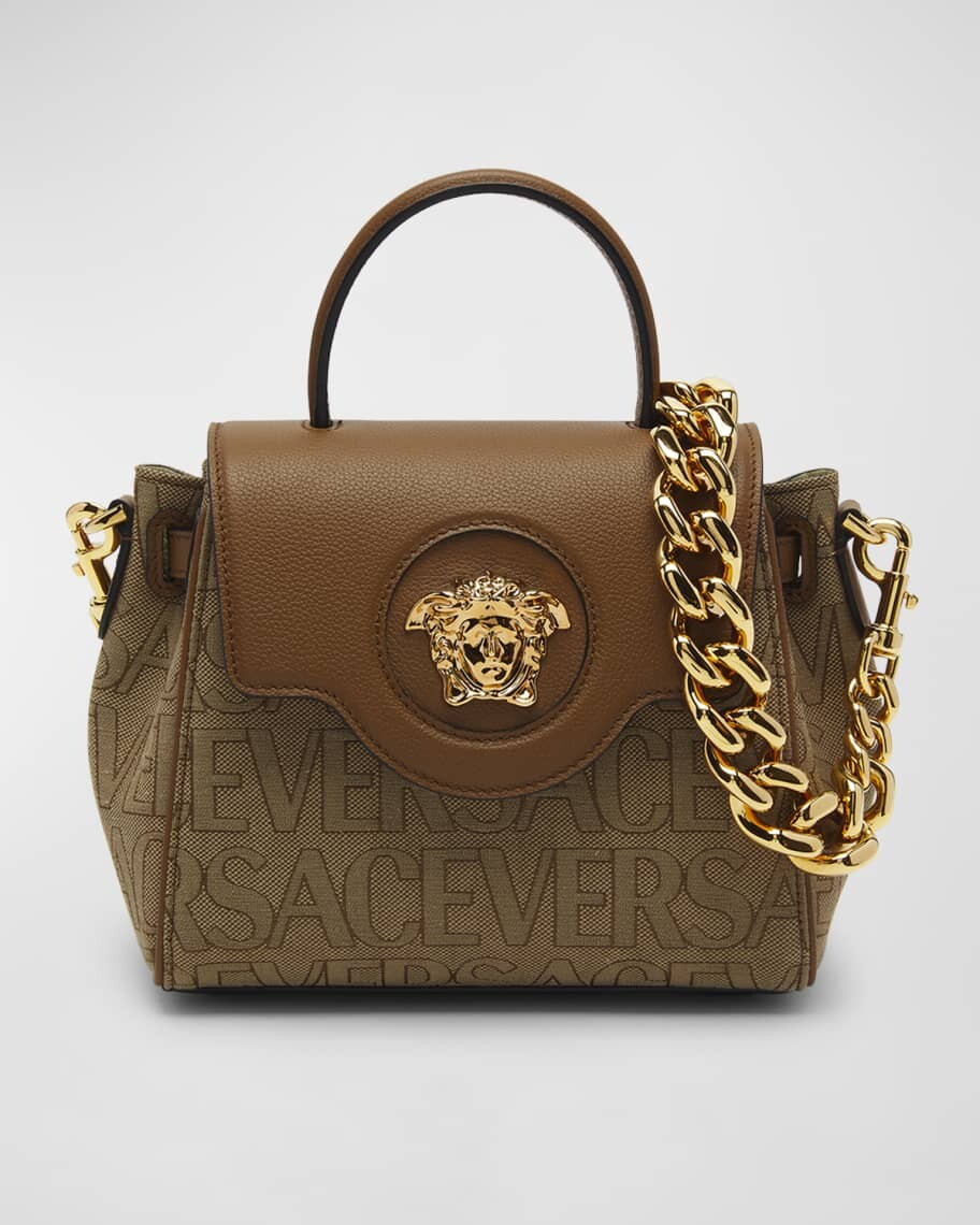 

Сумка La Medusa с монограммой и ручкой сверху Versace