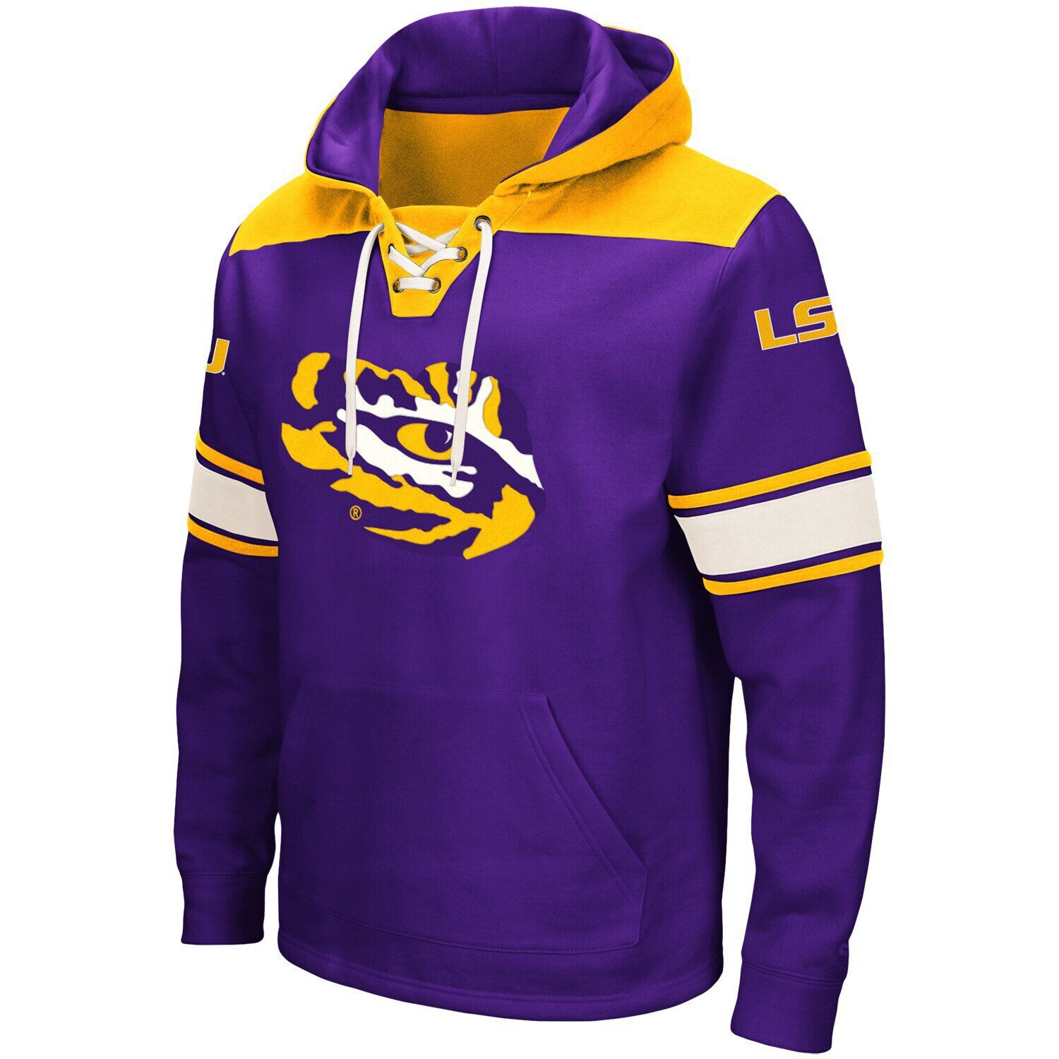 

Мужская фиолетовая толстовка на шнуровке LSU Tigers 2.0 Colosseum, Фиолетовый