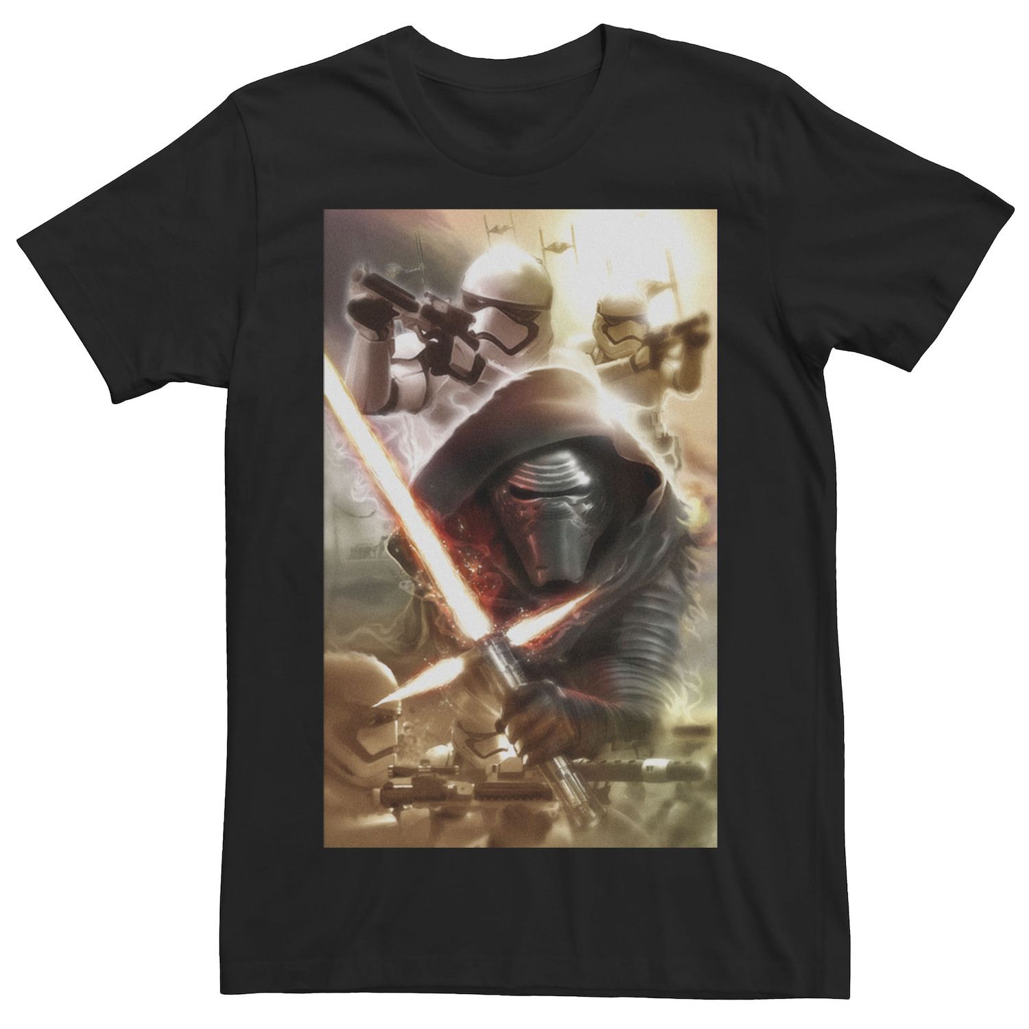Мужская футболка The Force Awakens Kylo Ren Invasion Star Wars