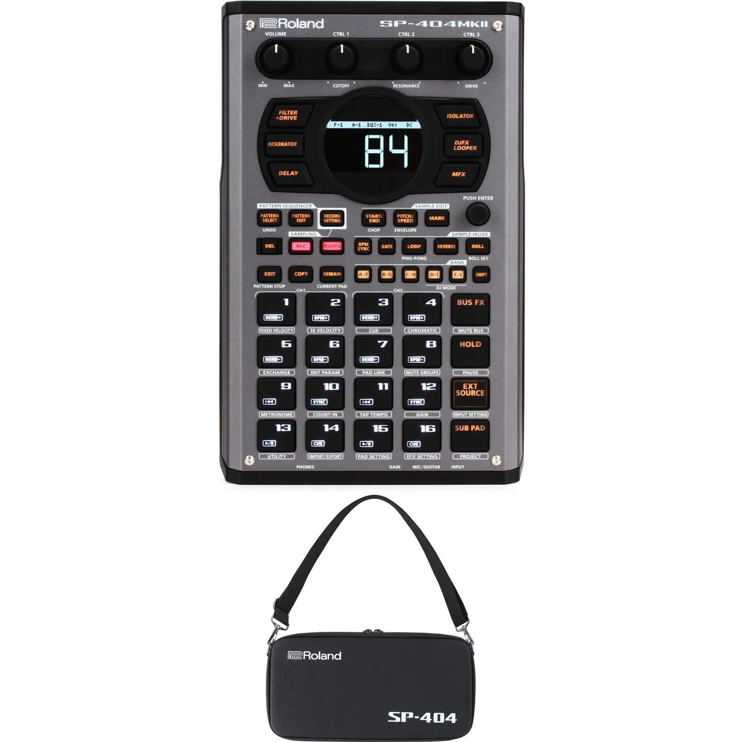 

Новый сэмплер линейных волн Roland SP-404MKII и сумка для инструментов