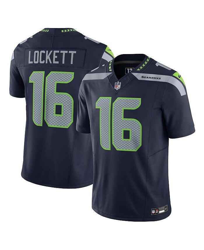 

Мужская темно-синяя футболка Tyler Lockett Seattle Seahawks Vapor FUSE Limited Nike, синий