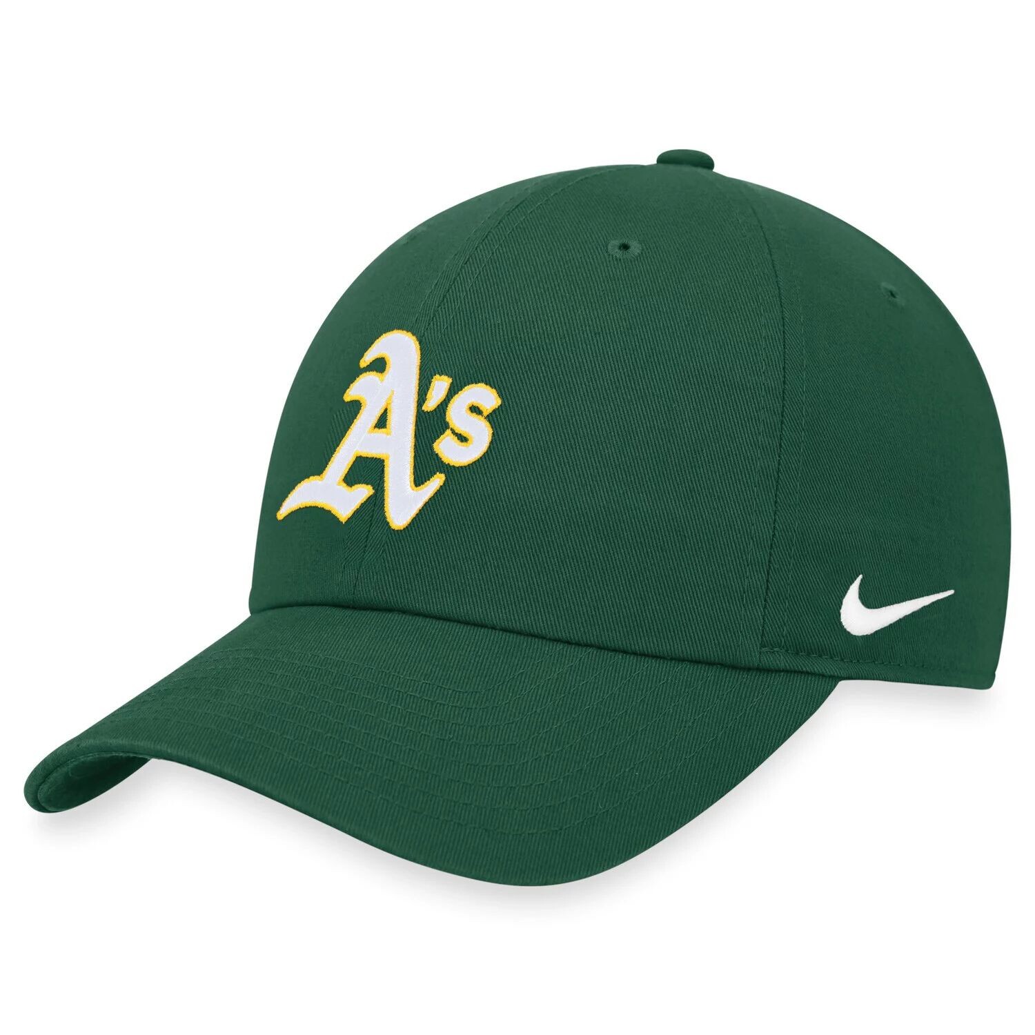 

Мужская регулируемая кепка Nike Green Oakland Athletics Heritage 86