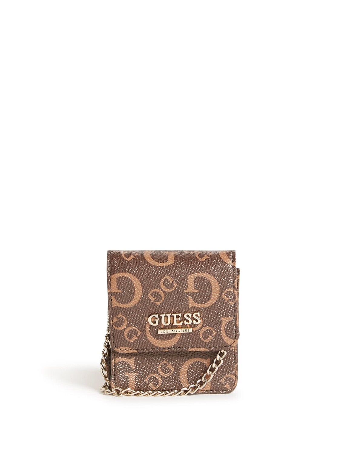 

Мини-сумочка через плечо с логотипом Guess Factory, цвет Nude