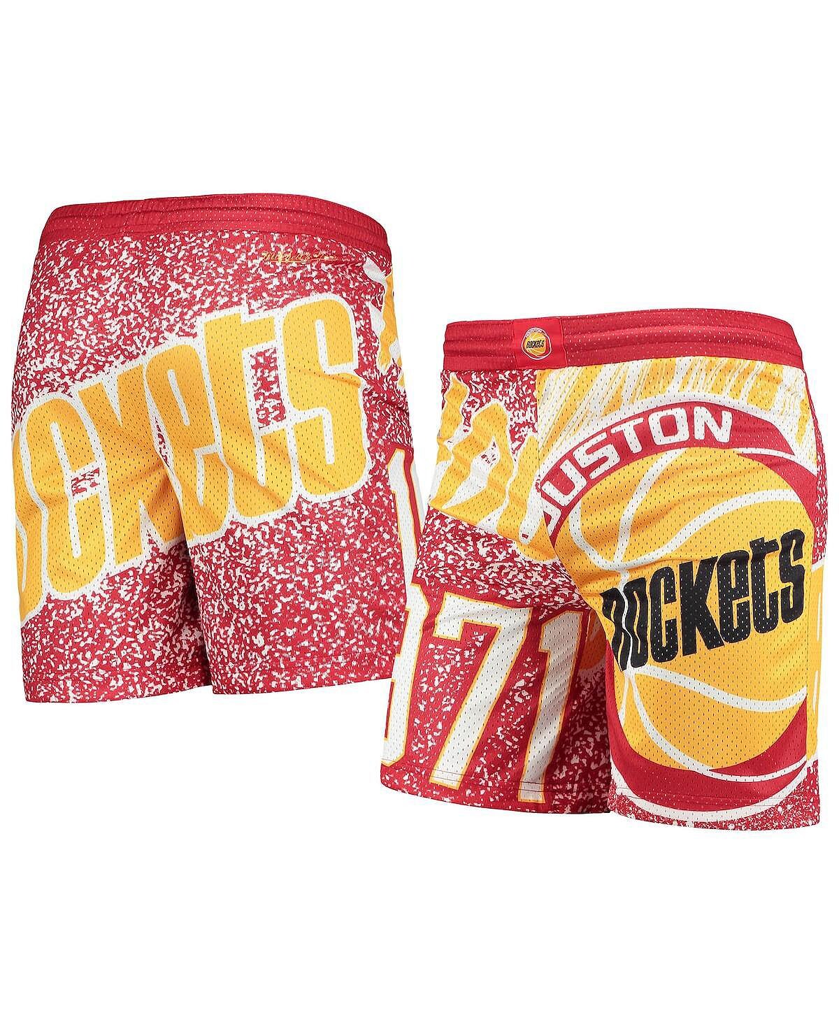 

Красные шорты Big Boys Houston Rockets Hardwood Classics Jumbotron Mitchell & Ness