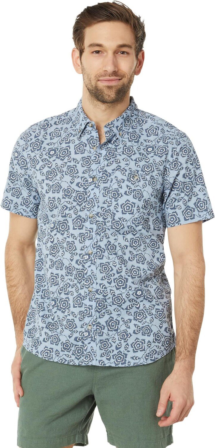 

Рубашка с коротким рукавом Mattock II Toad&Co, цвет Faded Indigo Vine Print