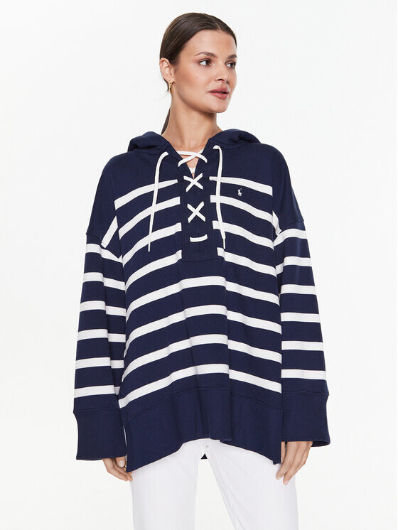 

Толстовка свободного кроя Polo Ralph Lauren, синий