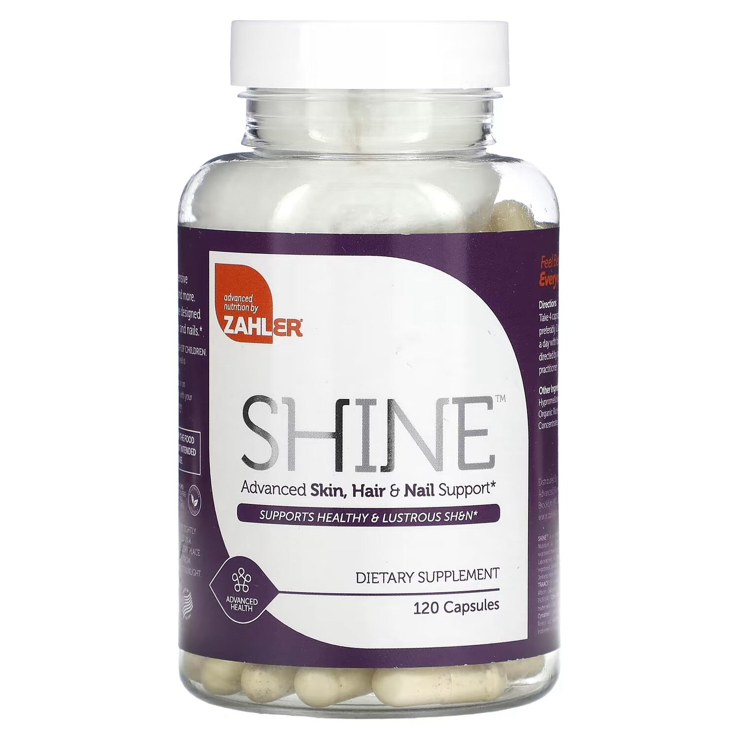 

Zahler Shine Advanced Skin Поддержка волос и ногтей 120 капсул
