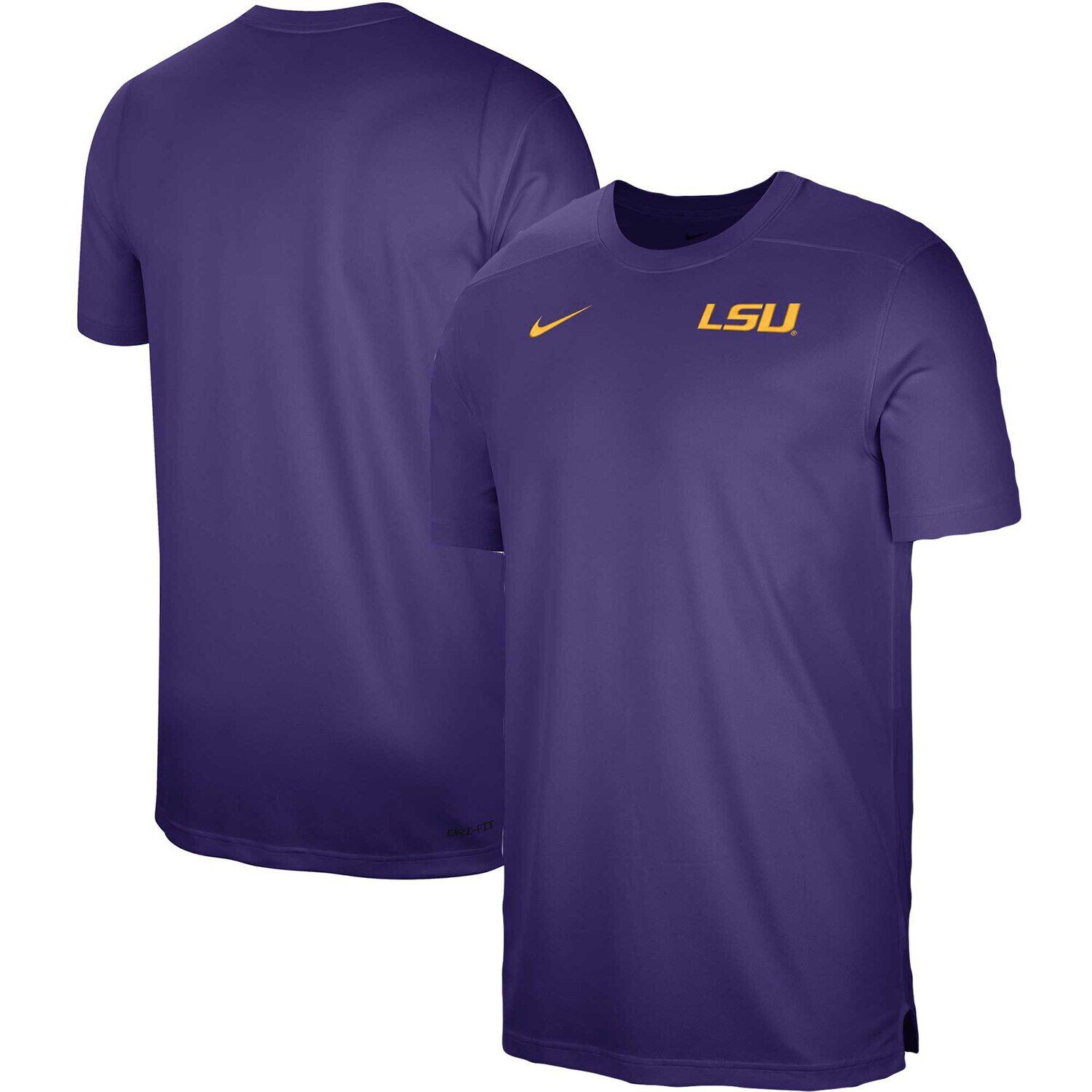 

Мужская фиолетовая футболка Nike LSU Tigers Sideline Coaches Performance Top