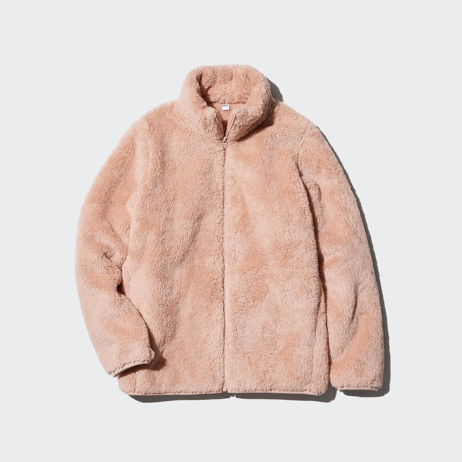 Флисовая меховая куртка на молнии UNIQLO, розовый