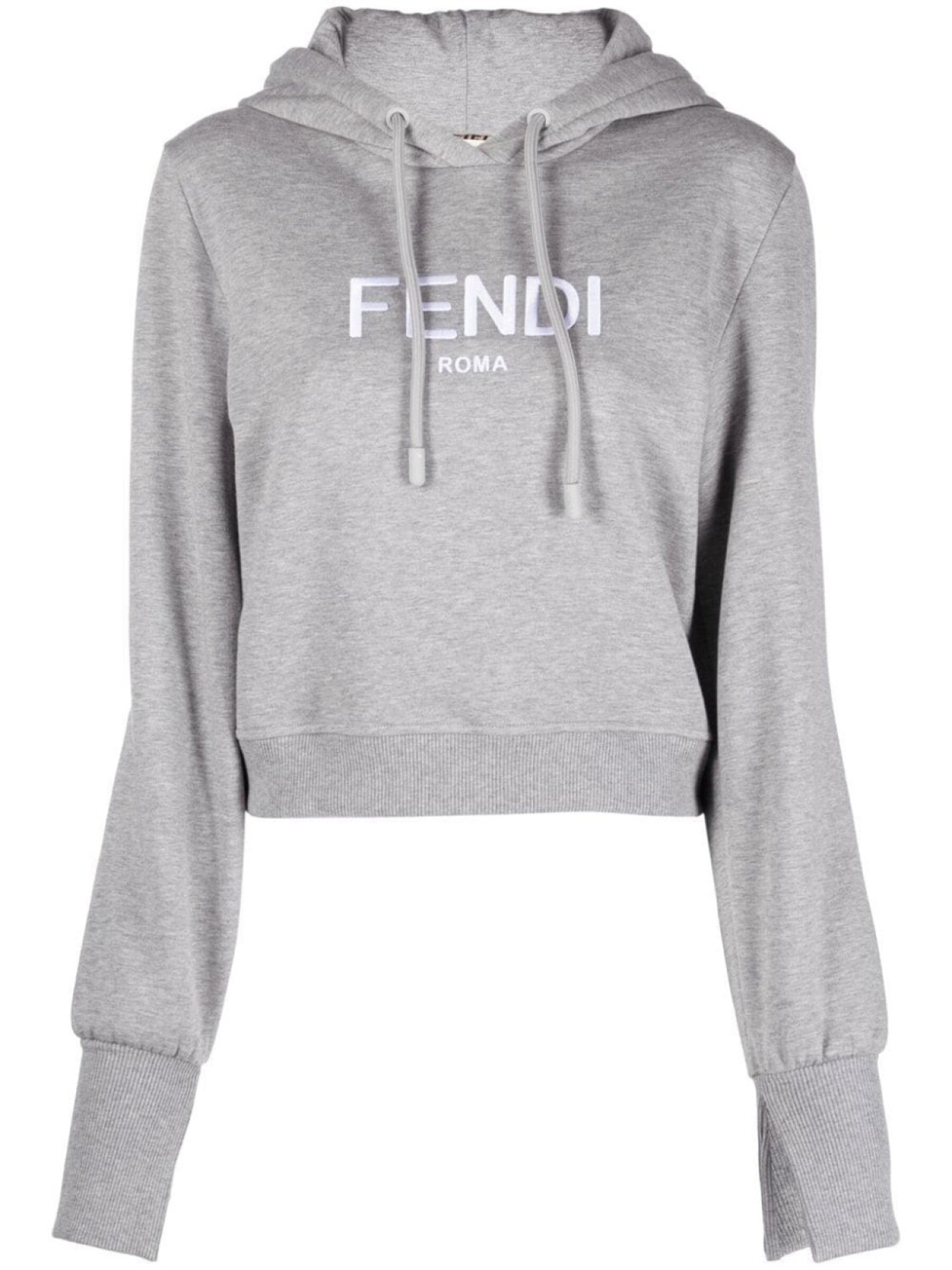 

FENDI худи с логотипом, серый