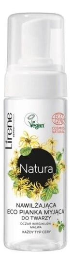 

Увлажняющая очищающая пенка для лица с гамамелисом Lirene Natura Eco