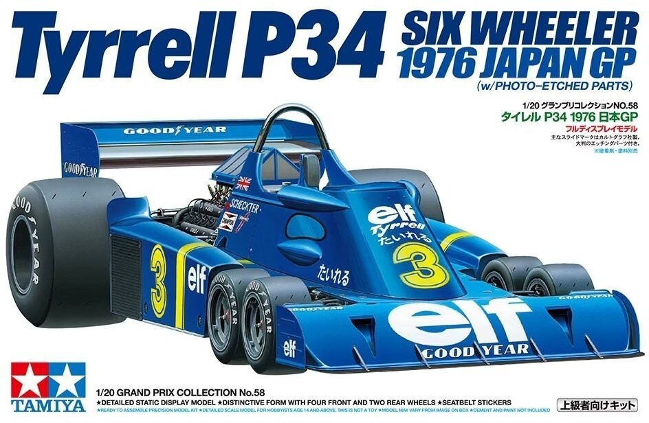 

Tamiya 20058 Tyrrell P34 1976 Japan GP 1/20 Inna marka