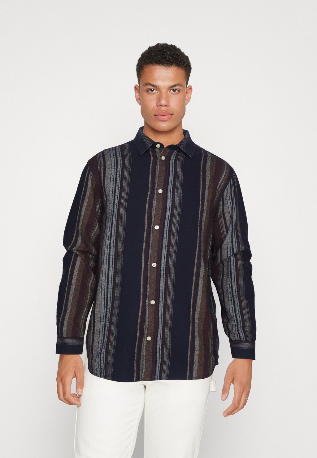 

Рубашка RELAXED FIT DOUBLE LAYER STRIPED KnowledgeCotton Apparel, разноцветный