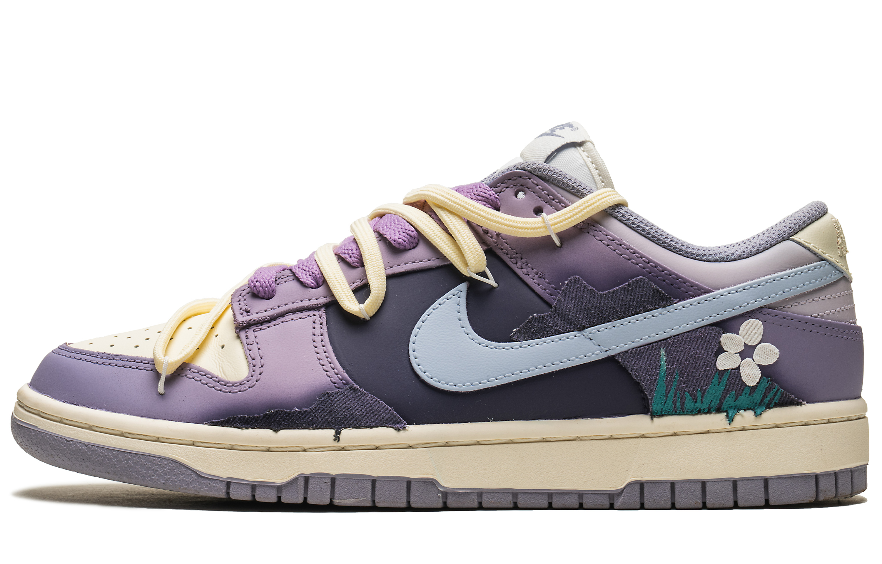 

Кроссовки Nike Dunk Skateboarding Shoes Women's Low-top Purple, фиолетовый