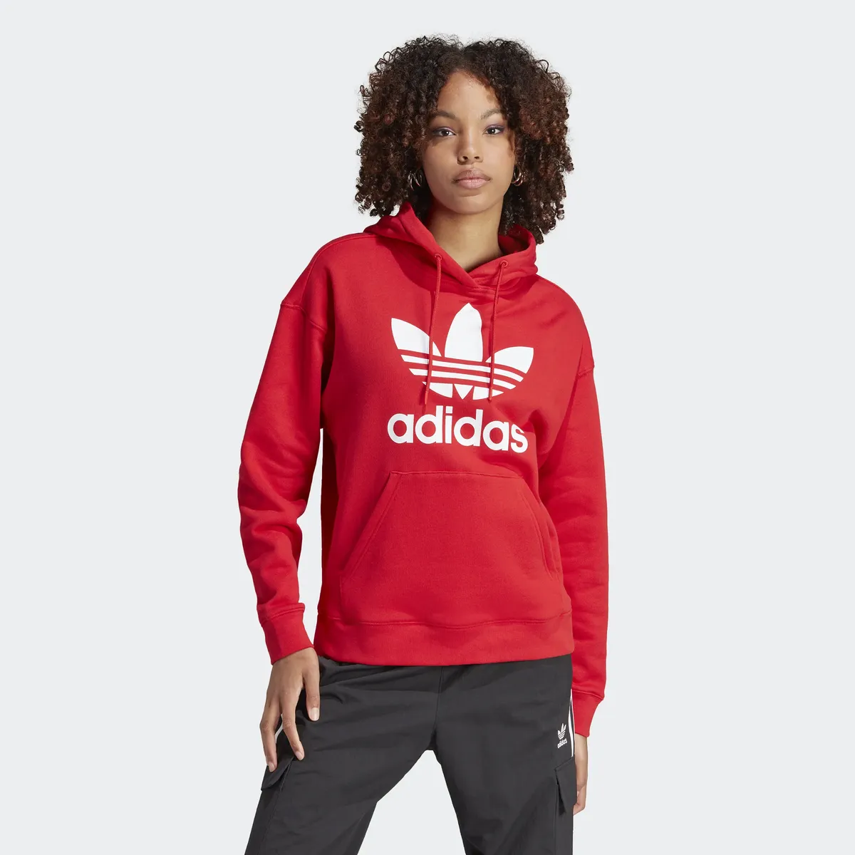 

Толстовка Adidas Originals с капюшоном "TREFOIL HOODIE", цвет Better Scarlet