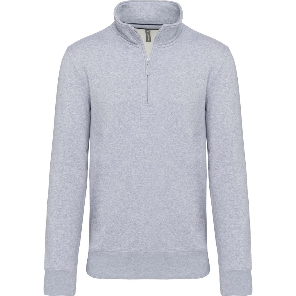 

Толстовка Kariban Cotton Col Zippé, серый