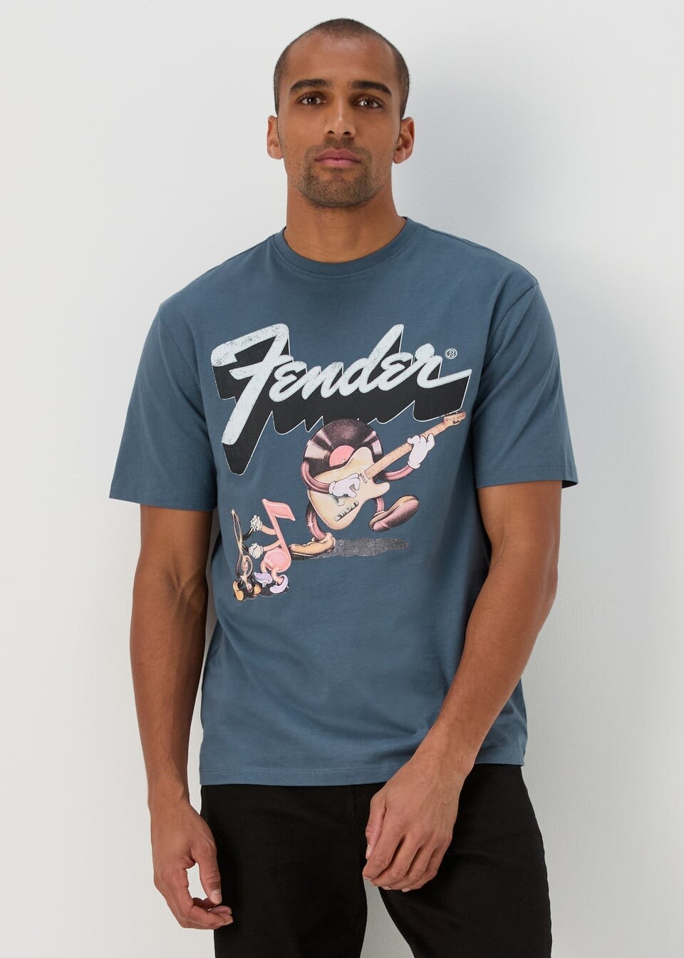 

Fender Синяя футболка Guitar, Синий