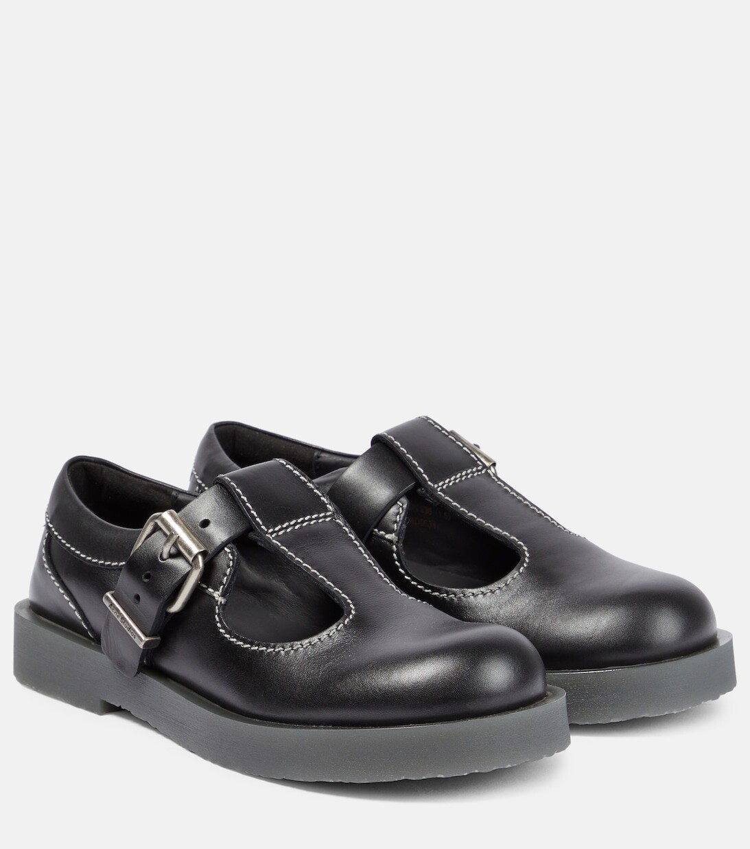 

Кожаные балетки Acne Studios, черный