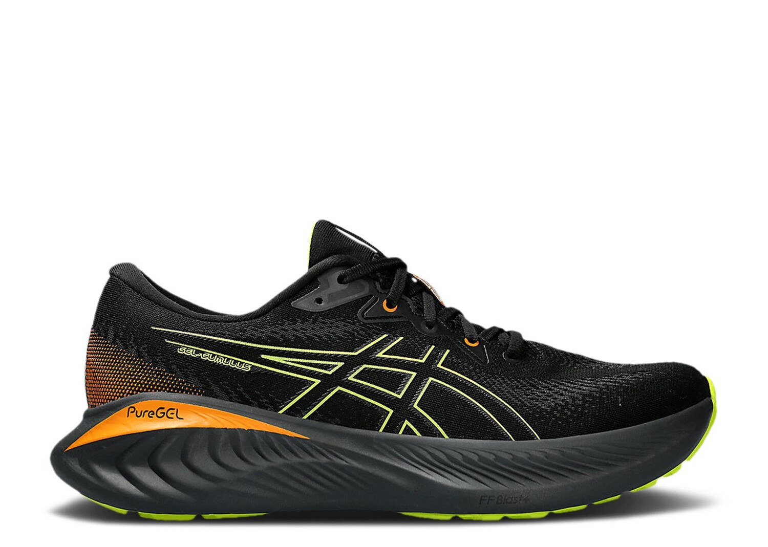 Кроссовки ASICS Gel Cumulus 25 Gore-Tex 'Black Neon Lime', черный кроссовки для бега asics gel cumulus 25 gore tex черный