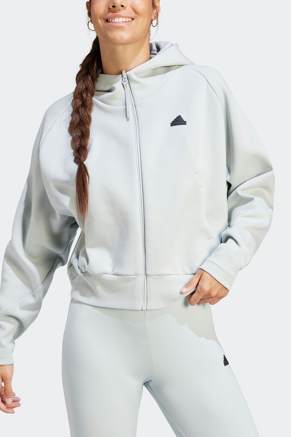 

Спортивная толстовка на молнии adidas, серый