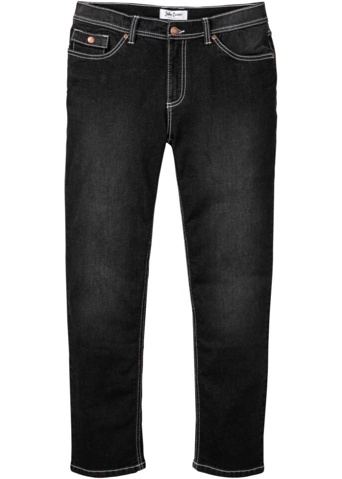 

Прямые эластичные джинсы обычного кроя John Baner Jeanswear, черный