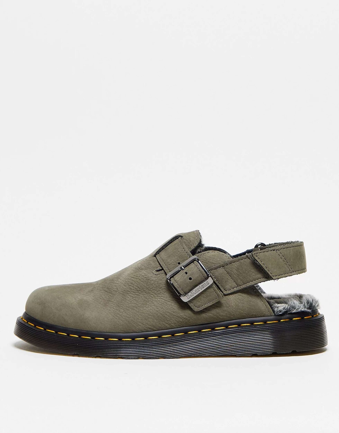 

Мюли Dr Martens Jorge ii из серой кожи на меховой подкладке