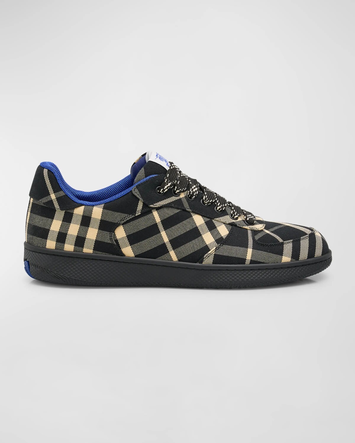 

Мужские низкие кеды в клетку Burberry, цвет Black Check