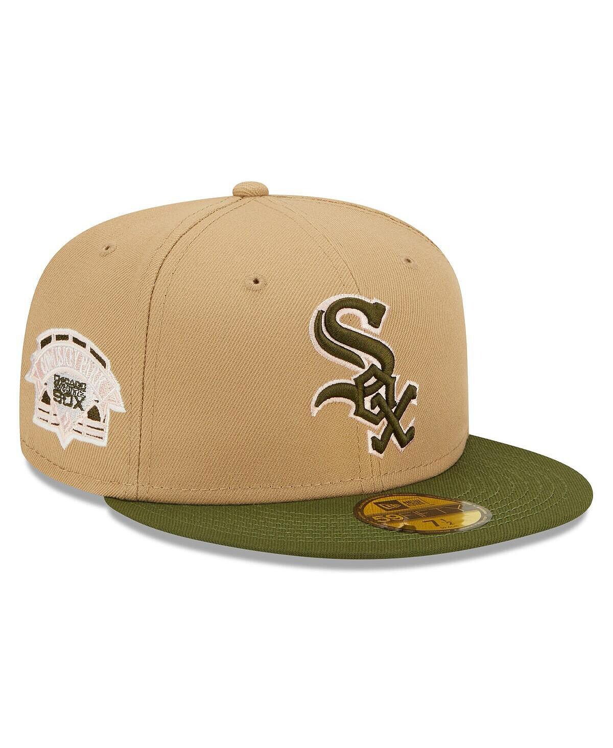 

Мужская шляпа цвета хаки, оливкового цвета Chicago White Sox, розовая шляпа-комбинезон 59Fifty New Era