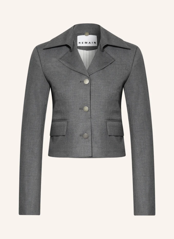 Укороченный пиджак Remain, серый