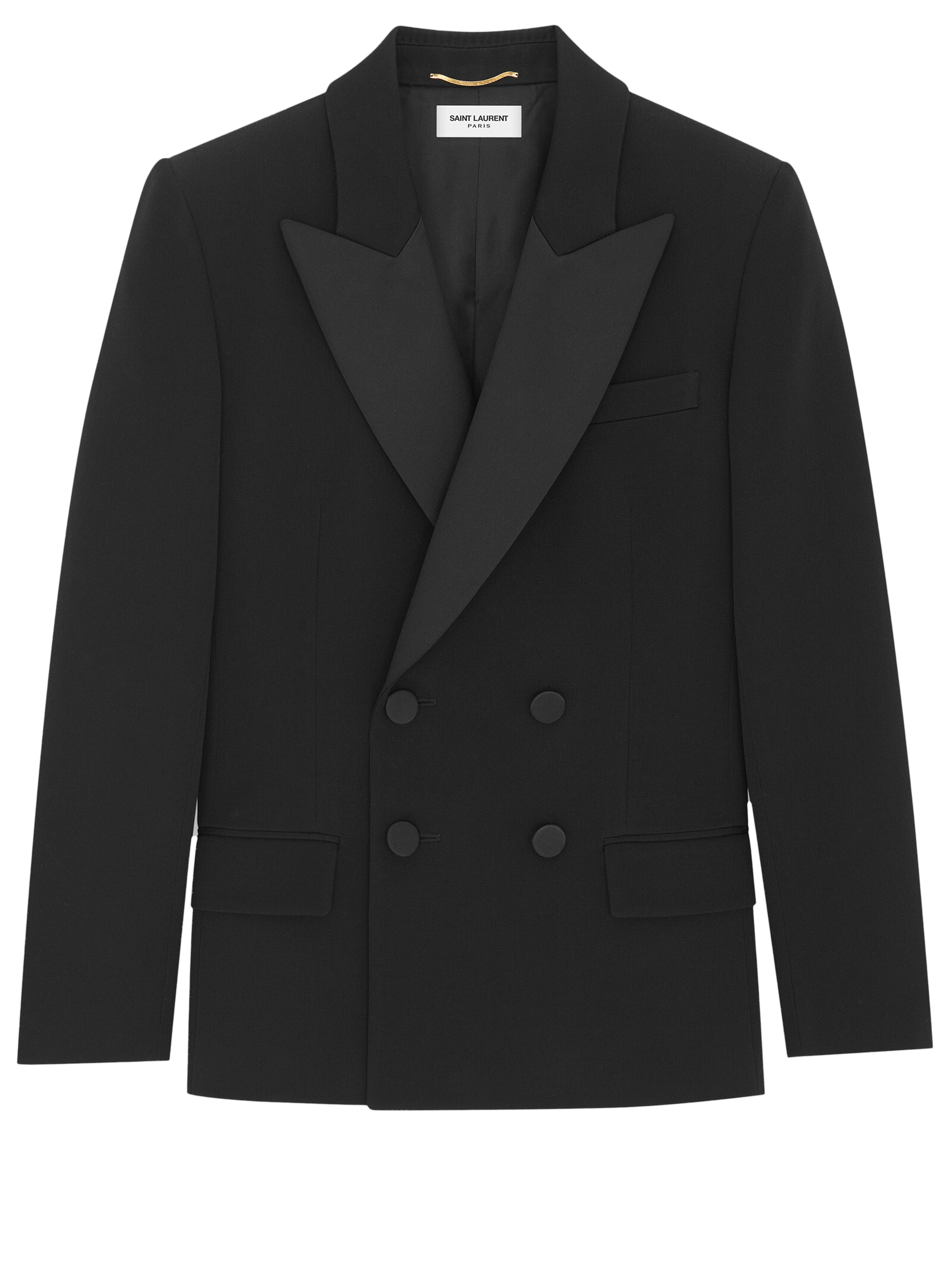 Куртка Saint Laurent Tuxedo, черный шелковая пудра miss w pro poudre de soie hd 12 гр