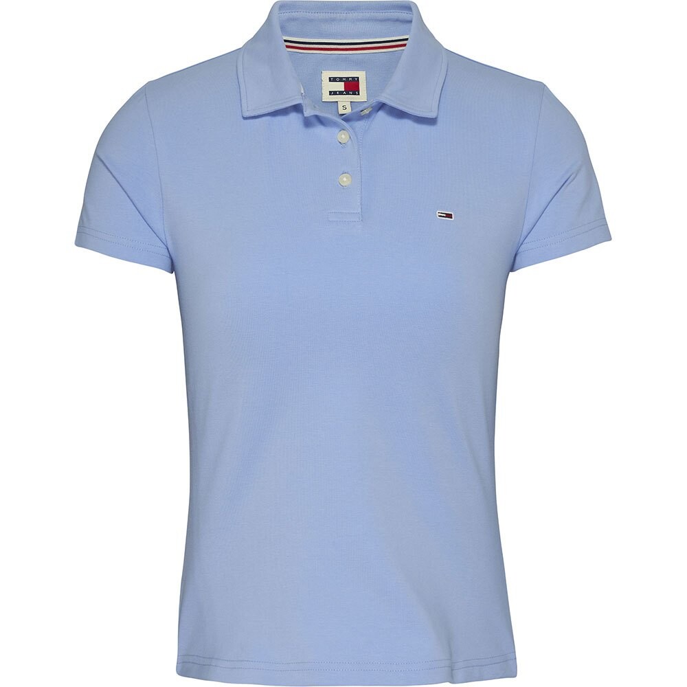 

Поло с коротким рукавом Tommy Jeans Slim Essential, синий
