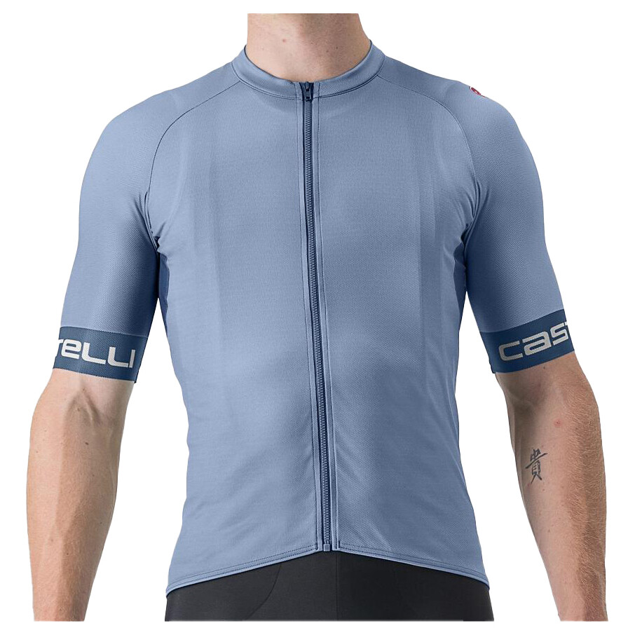 Велосипедный трикотаж Castelli Entrata VI Jersey, цвет Light Steel Blue/Dark Steel Blue